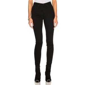 Acne Studios Jeans Womens 26 Black Pin Skinny Denim Cotton Grunge Goth Slim